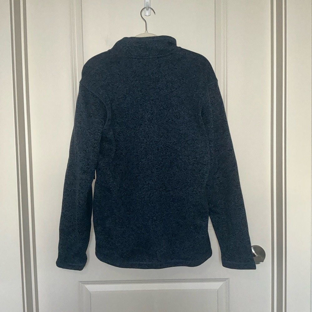 Eddie Bauer Navy Button-Up Sweater Size M NWT - Picture 3 of 6
